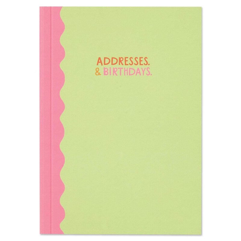 Address and Birthdays Notebook - Blue Raspberry Box