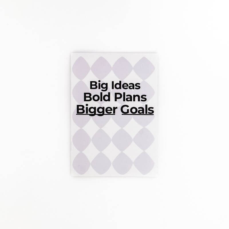 Big Goals Note Book - Blue Raspberry Box