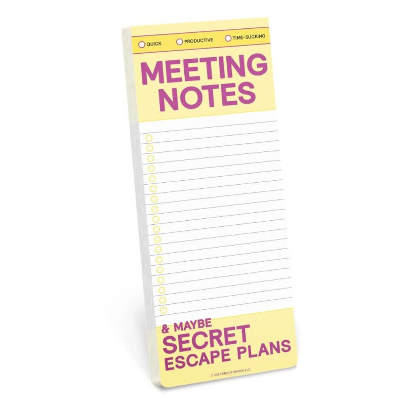 Meeting Notes Make - A - List Pads - Blue Raspberry Box