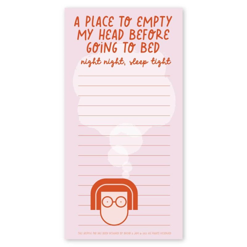 Place To Empty My Head Notepad - Blue Raspberry Box