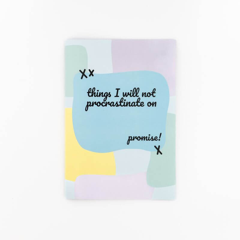 Procrastination Note Book - Blue Raspberry Box