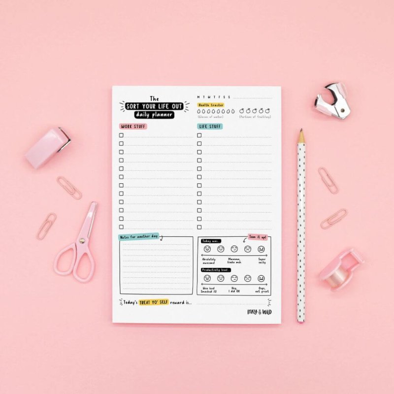 Sort Out Your Life Daily Planner - Blue Raspberry Box