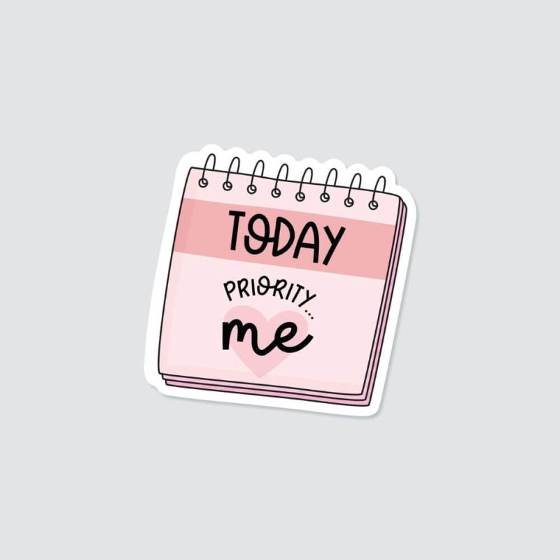 Today Priority Me Vinyl Sticker - Blue Raspberry Box