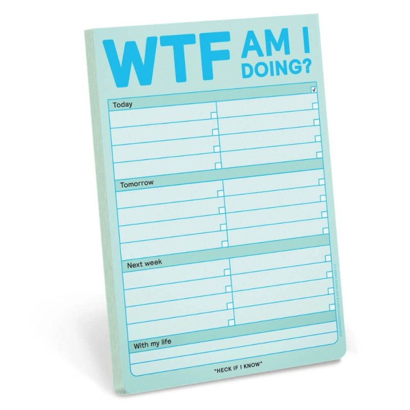 Wtf Am I Doing? Pad (Pastel Edition) - Blue Raspberry Box