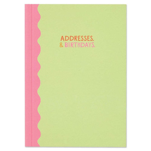 Address and Birthdays Notebook - Blue Raspberry Box