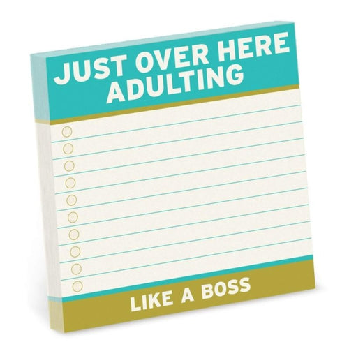 Adulting Sticky Notes - Blue Raspberry Box